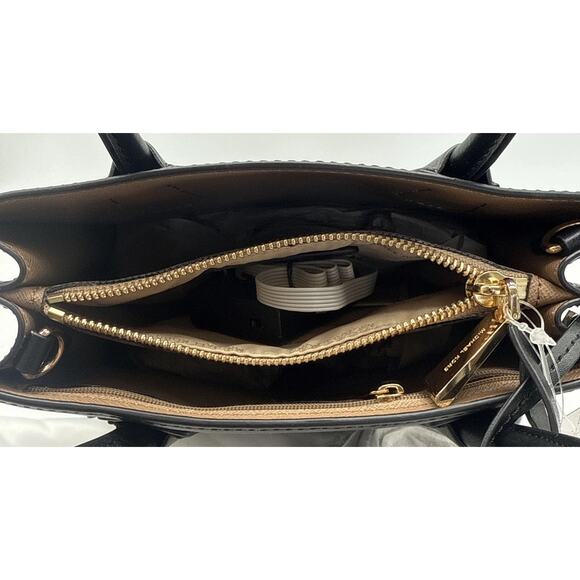 NWT Michael Kors Black Mercer Medium Messenger Purse LOVE Light Up Tested Works - Picture 11 of 15